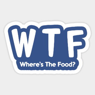 Where's The Food 1 Sticker